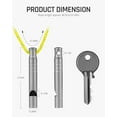 thumbnail image 2 of TISUR Titanium Emergency Whistle,120db Safety Whistle with Lanyard,Outdoor Survival Small Whistle for Life Saving,Hiking,Pets Training,Coach Sports, 2 of 8