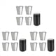 thumbnail image 1 of Vasos de Chupito de Acero Inoxidable, Juego de 12 Vasos, Vasos de Chupito de Metal, Apilables, Petaca PequeñA con Bolsa de para Exteriores, 1 of 5