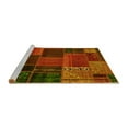 thumbnail image 2 of Ahgly Company Machine Washable Indoor Square Oriental Yellow Modern Area Rugs, 8' Square, 2 of 4