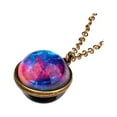 thumbnail image 2 of Meitianfacai Gifts for Women Deals Clearance Necklaces For Women Glow In The Dark Galaxy System Double Sided Glass Dome Planet Necklace Pendant, 2 of 2