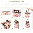 thumbnail image 4 of DLMCUH Foldable 2-in-1 Shopping Bag with Wheels, 23L Expandable Grocery Cart, Detachable Silent Wheels, Reusable Shoulder Tote for Supermarket, Travel & Errands(Pink), 4 of 7