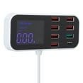thumbnail image 3 of Puertos Cargador USB, 8 puertos Múltiples cargadores USB Estación de carga Aspecto llamativo, 3 of 12