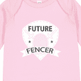 thumbnail image 4 of Inktastic Fencing Future Fencer Sports Boys or Girls Long Sleeve Baby Bodysuit, 4 of 5