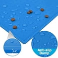 thumbnail image 4 of Dog Food Mat Anti-Messy Design Pet Bow Mat, Non Slip Silicone Waterproof Cat Feeding Placemat for Puppy Kitty Dog Cat Small Medium Animals, 4 of 7