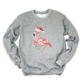 thumbnail image 6 of Flamingo Christmas Lights Watercolor - Sweatshirt, 6 of 9