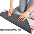 thumbnail image 3 of Pomeranian Dogs with Hearts Hot Yoga Mat Towel Non Slip for Hot Yoga - Quick-Drying Yoga Mat Cover with 4 Corner Pockets with Travel Bag - Hot Yoga Towel Non Slip 74"x26", 3 of 6