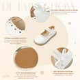 thumbnail image 5 of Meckior Toddler Girls Dress Shoes Little Girls Mary Jane Bowknot Soft Sole Princess Shoes for Little Kids, 5 of 9