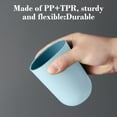 thumbnail image 4 of Toothbrush Cup Mouthwash Rinsing Tumbler | Durable Plastic Bathroom Water Cup | Large Capacity | Easy Clean | Reusable | Multiple Colors | 10.5x7.2x7.2cm | 1 Piece, 4 of 6