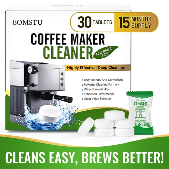 EOMSTU Coffee Maker Cleaner Tablets, 30 Count