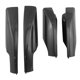 thumbnail image 1 of 4 unidades de fibra de carbono ABS, cubierta de extremo para el techo del coche Afortunado Sencillez, 1 of 5