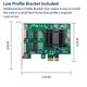 thumbnail image 4 of Tarjeta de Red PCIe Gigabit de 2 Puertos Adaptador Ethernet PCI Express de 1000 M de Puertos Duales con Tarjeta NIC LAN 82571EB para Windows, 4 of 5
