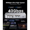 thumbnail image 2 of Estación de acoplamiento Thunderbolt 4 ORICO 12 en 1 HUB de 40 Gbps, 2 of 8