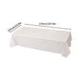 thumbnail image 3 of LXYFH Table Cloth Under $5 Premium Disposable Plastic Tablecloth (54"x 108") ， Rectangle Table Cover For Wedding Banquet, 3 of 8