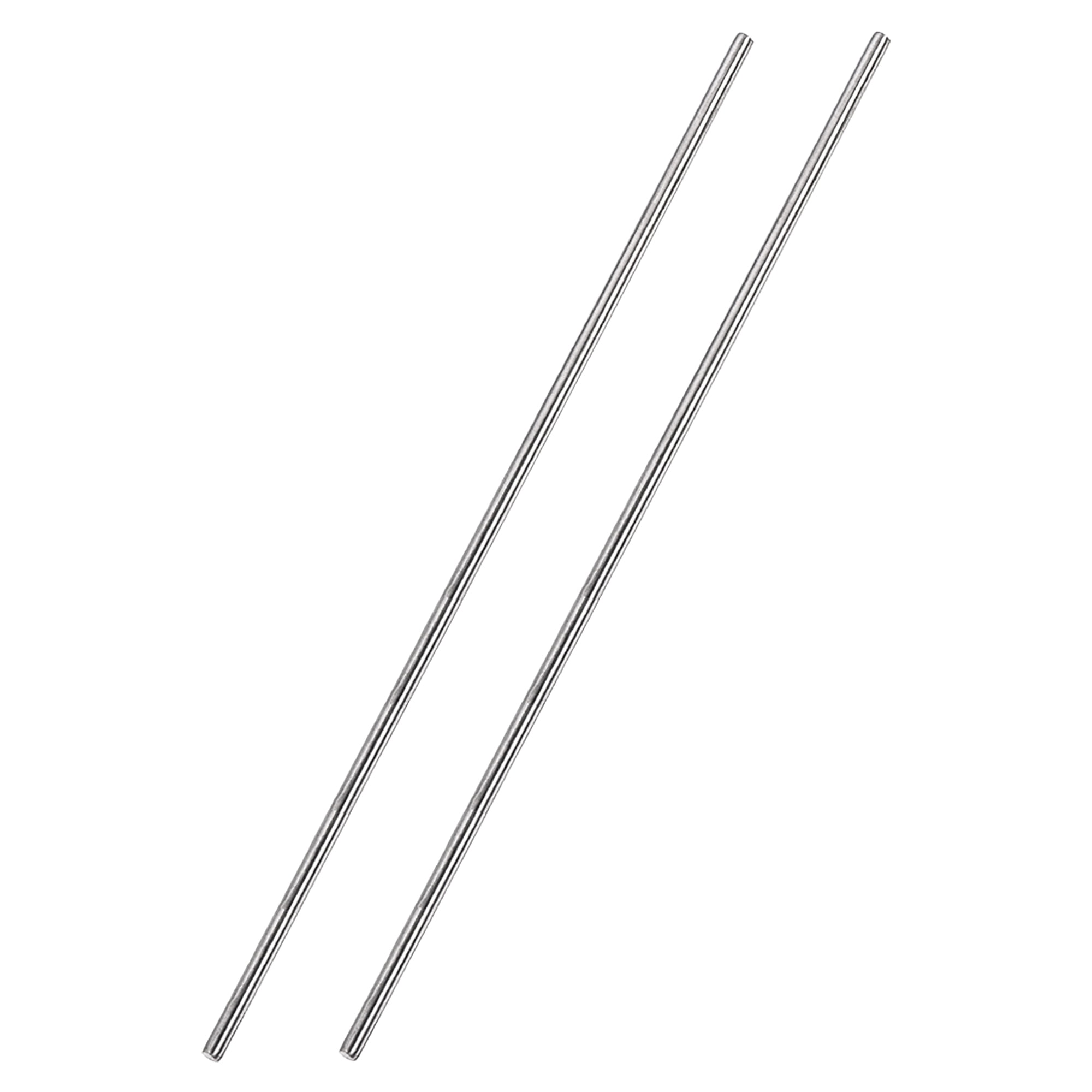 3mm x 300mm 304 Stainless Steel Solid Round Rod for DIY Craft 2Pcs
