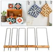 5 and Garden Knitting Loom Wooden Weaving Tools Hand Craft Braider for Woolen Scraves and Caps