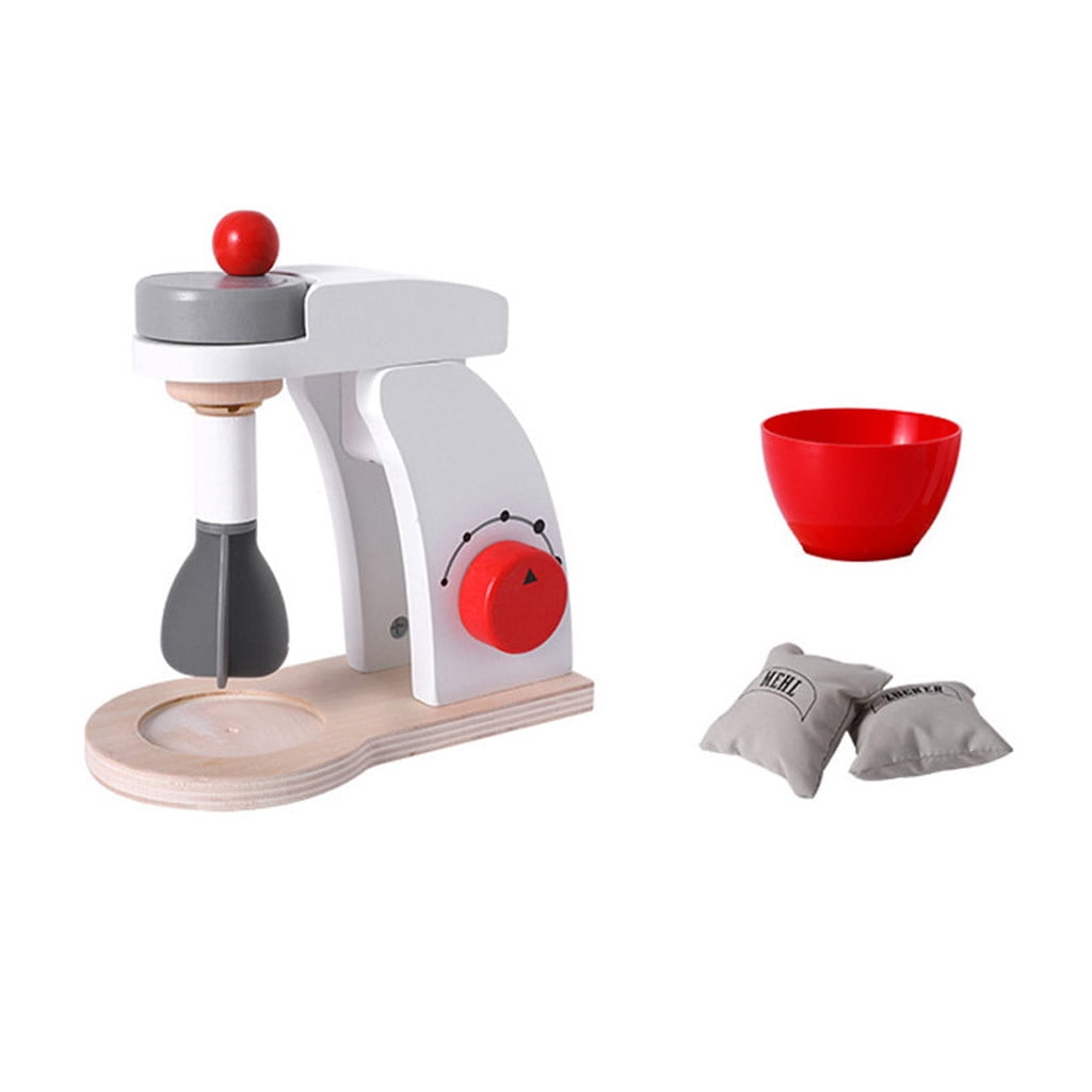 【LNCDIS】Children's Play House Kitchen Toy Set Wooden Simulation Mixer