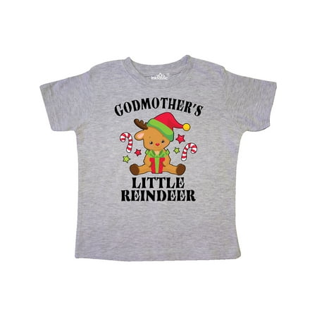 

Inktastic Christmas Godmother s Little Reindeer with Candy Canes Gift Toddler Boy or Toddler Girl T-Shirt
