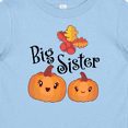 thumbnail image 4 of Inktastic Big Sister Pumpkins with Fall Leaves Girls Baby T-Shirt, 4 of 5