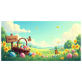 thumbnail image 2 of Easter Spring Backdrop with Floral Birds Bunny Egg Photography Background Banner Party Decoration for Baby Shower Photo Props Event Decor, 2 of 4
