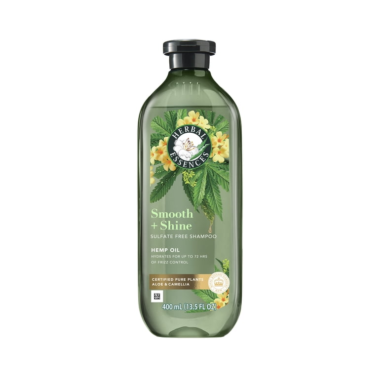 Herbal Essences Touchably Smooth 4個セット Herbal Essences Smooth + Shine Hemp Sulfate Free Shampoo, 13.5 fl