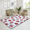 thumbnail image 4 of Crawling Indoor Carpet Play Mat Red and White Strawberry for Living Room Bedroom Educational Nursery Floor Mat Area Rugs 60x39inch Carpet Runner, 4 of 6