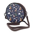 thumbnail image 2 of Lsque Animals And Wildflowers Pattern Shoulder Bag – Microfiber Leather Crossbody with Detachable Strap & Handle Ring, Waterproof & Durable, Elegant Everyday Carry, 2 of 5