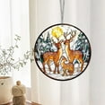 thumbnail image 6 of AatoeaX Deer Family Stained Glass - Art Acrylic Ornament: Nature Scene, Wildlife Decor, Hanging Panel for Home & Window, 6 of 7