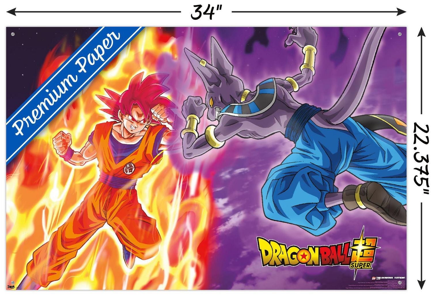 Dragon Ball: Super - Gods Battle Wall Poster