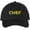 Black/Gold, variant on Chef Embroidered Baseball Hat | Professional Cook Head or Sous Culinary Expert Hat | Structured & Adjustable (Black/Gold)