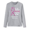 thumbnail image 3 of IROINNID Breast Cancer Pullover for Women Breast Cancer Awareness Casual Top Long Sleeve Sweatshirt Pullover Blouse,Silver, 3 of 4