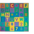 Trademark 96Piece Foam Floor Alphabet and Number Puzzle Mat For Kids