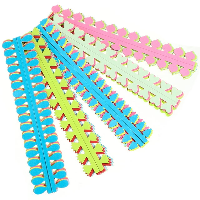 90 Pcs Bandes de Quilling en Papier Faites à la Main Design de Fleurs Colorées pour Artisanat