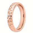 thumbnail image 3 of 925 Sterling Silver Rose Gold Stackable Ring Textured Fancy/, 3 of 8