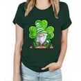 thumbnail image 1 of QIPOPIQ T-Shirts à Manches Courtes pour Femmes à Col Rond T-Shirts de la Saint-Patrick Tunique à Col Rond T-Shirt Trèfle T-Shirt Vert T-Shirts de la Saint-Patrick T-Shirts Élastiques Confortables Unis T-Shirts de Fête T-Shirts Graphiques Aubaines, 1 of 3