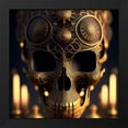 thumbnail image 2 of Stephen Chambers 20x20 Black Modern Wood Framed Wall Art Titled - Skull 60, 2 of 6