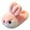 Pink, variant on Otqutp Kids Toddler Bunny Slippers Boys Girls Cute Animal Indoor House Shoes Non-Slip Slippers Warm Plush Fuzzy Shoes