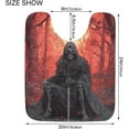 thumbnail image 3 of Bathroom Rug Mats Red Forest Skull Print, Bath Mats for Bathroom Non-Slip, Super Soft and Water Absorbent, Microfiber Bath Rugs, Bathroom Rugs for Bathroom Floor, Tub and Shower, 17.3"x13.4", 3 of 4