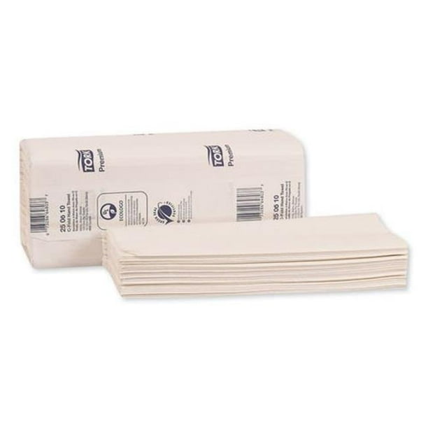 Tork Trk Premium C Fold Hand Towel 44 White 125 Per Pack 16 Pack Per Case Walmart Com