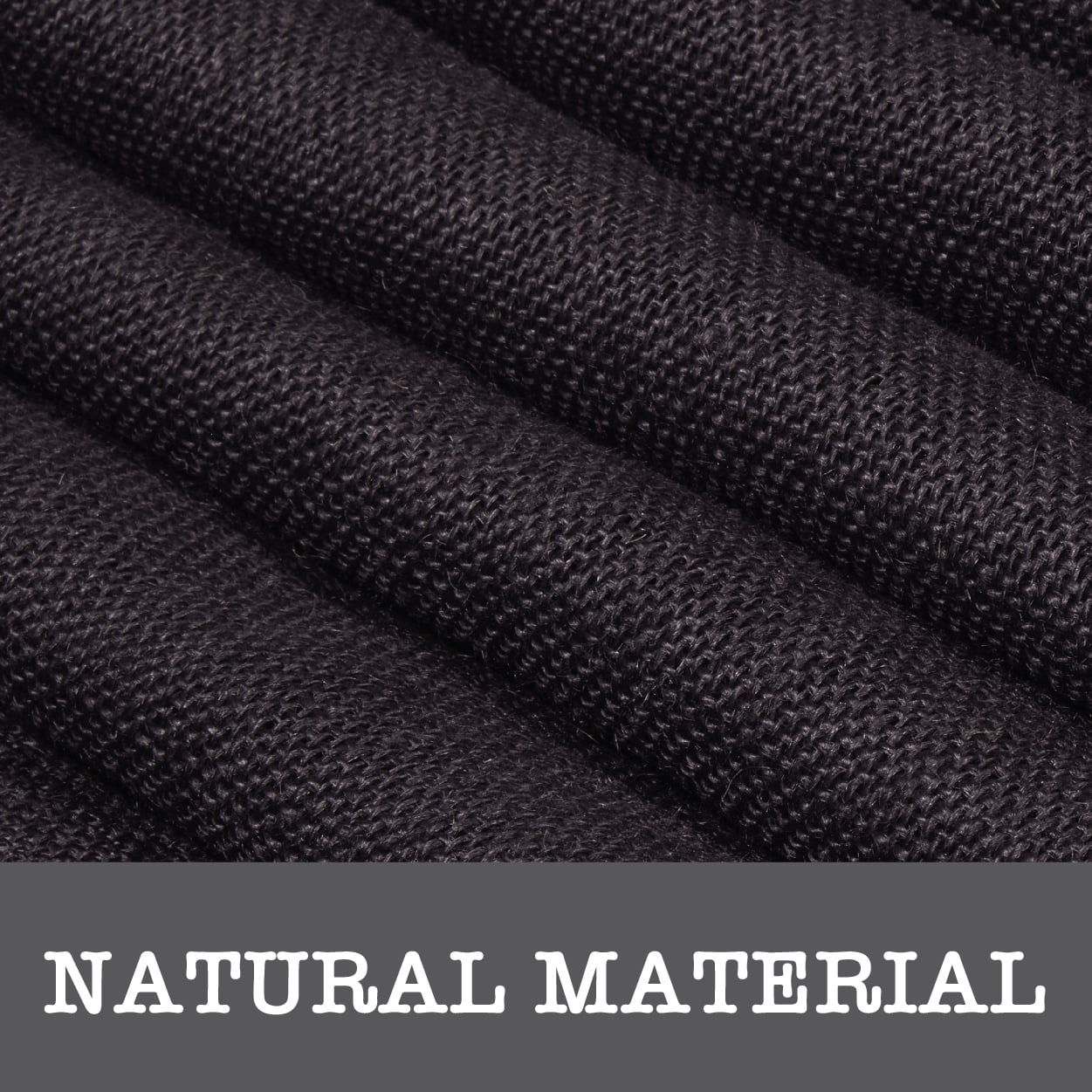 (2 pack) Love, Laugh, Craft Jute Burlap Precut Fabric, 46"W x 2-Yards, Black