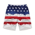 thumbnail image 5 of LONKITO Independence Day Mens Shorts Elastic Waist Lightweight Running Shorts with Pockets for Independence Day, Size 2XL, 5 of 6