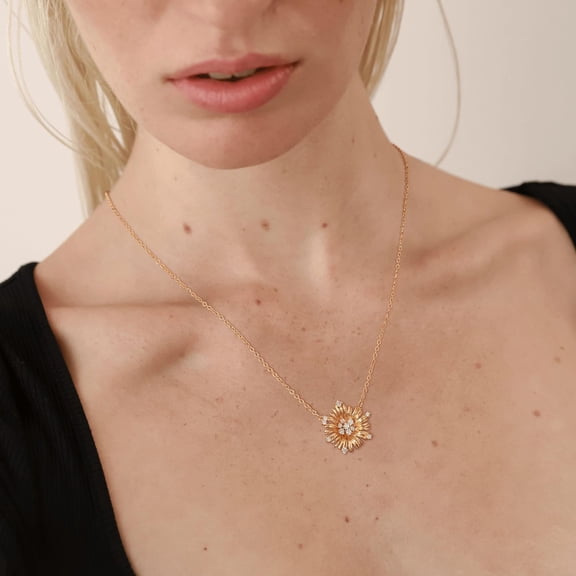 Gold Necklace For Women 14K Gold Plated Dainty Necklace Pendant Charm Necklace Handmade Everyday Minimalist Jewelry For Women[o7918]