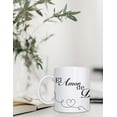 thumbnail image 3 of Taza de cerámica 443 ml. diseño divertido El amor de dios nunca te faltara regalo original, 3 of 5
