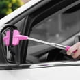 thumbnail image 3 of NIBOLOG Multifunctional Car Side Mirror Squeegee - Cleaner Telescopic Long Handle, PE Natural Rubber Auto Rearview Wiper, 3 of 8