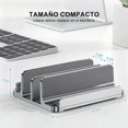thumbnail image 2 of GAMAXIMA Soporte Vertical para Laptop con 4 Ranuras, Soporte para Laptop de Aluminio, Base Portatil con Ranuras de Ancho Ajustable, Stand Vertical para iPad, MacBook Air, Pro, HP, Xiaomi, ASUS, 2 of 7