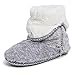thumbnail image 2 of Dearfoams Women's Beth Foldover Boot Slipper, Grey Frost, Medium, 2 of 3