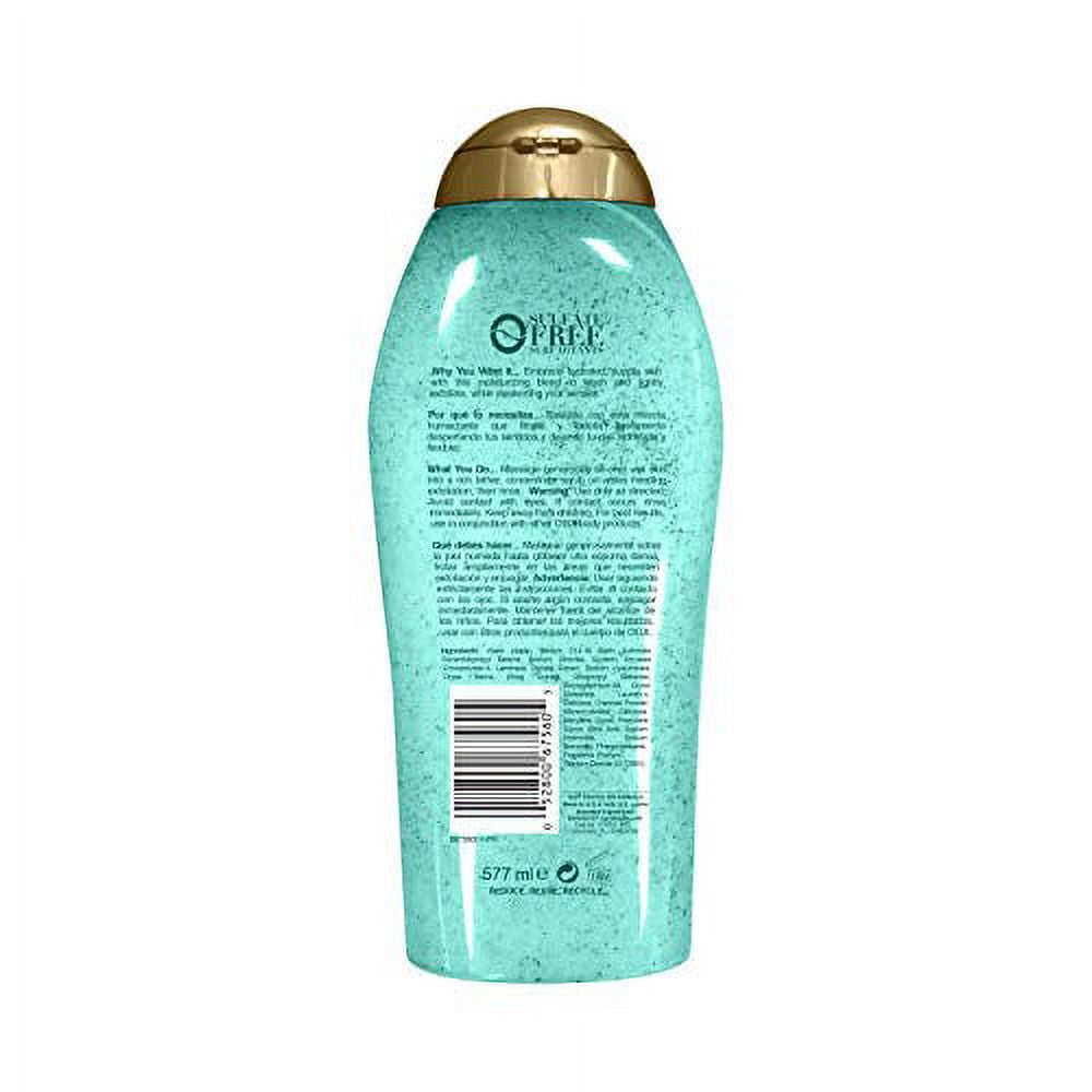 Ogx Body Scrub and Wash Sea Kelp and Hyaluronic acid wash, 19.5 Oz