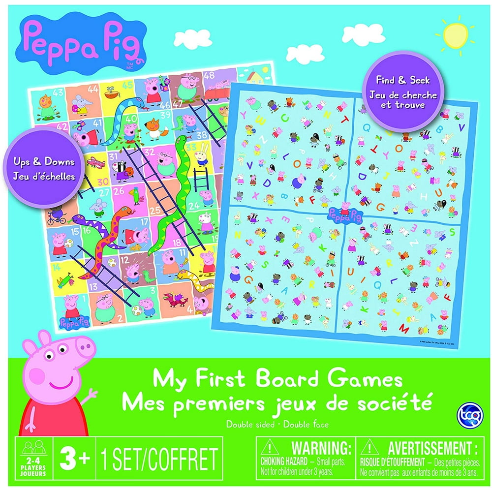 Peppa Pig 2 in 1 Board Game, Multi