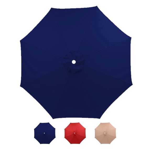 Jorohiker 9ft Patio Umbrella Replacement Canopy Only,Outdoor Table Market Yard Umbrella Top for Outdoor Canopy with 8 Ribs, Navy Blue