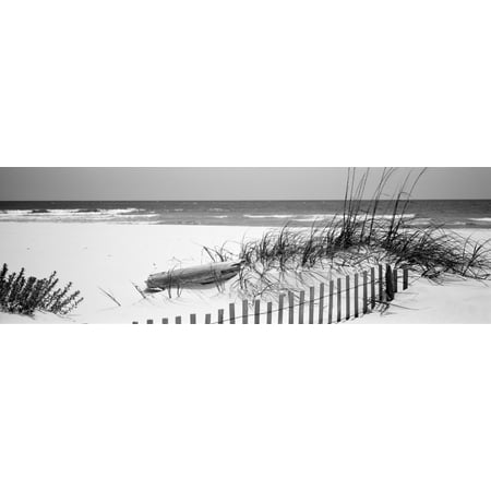 Fence on the beach Alabama Gulf of Mexico USA Poster
