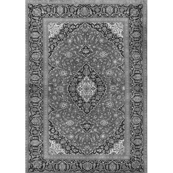 Ahgly Company Indoor Rectangle Persian Gray Traditional Area Rugs, 8' x 10'